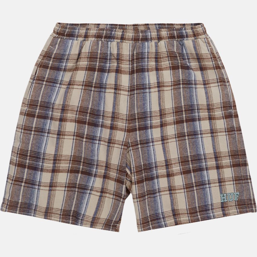 HUF Shorts CORTLAND FLANNEL EASY SHORTS OFF WHITE